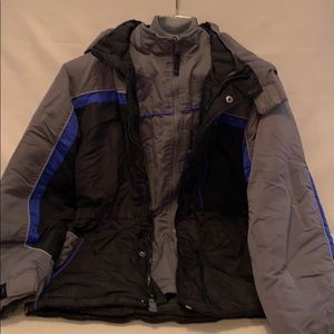 Arizona Jean Three piece Jacket with hoodie.